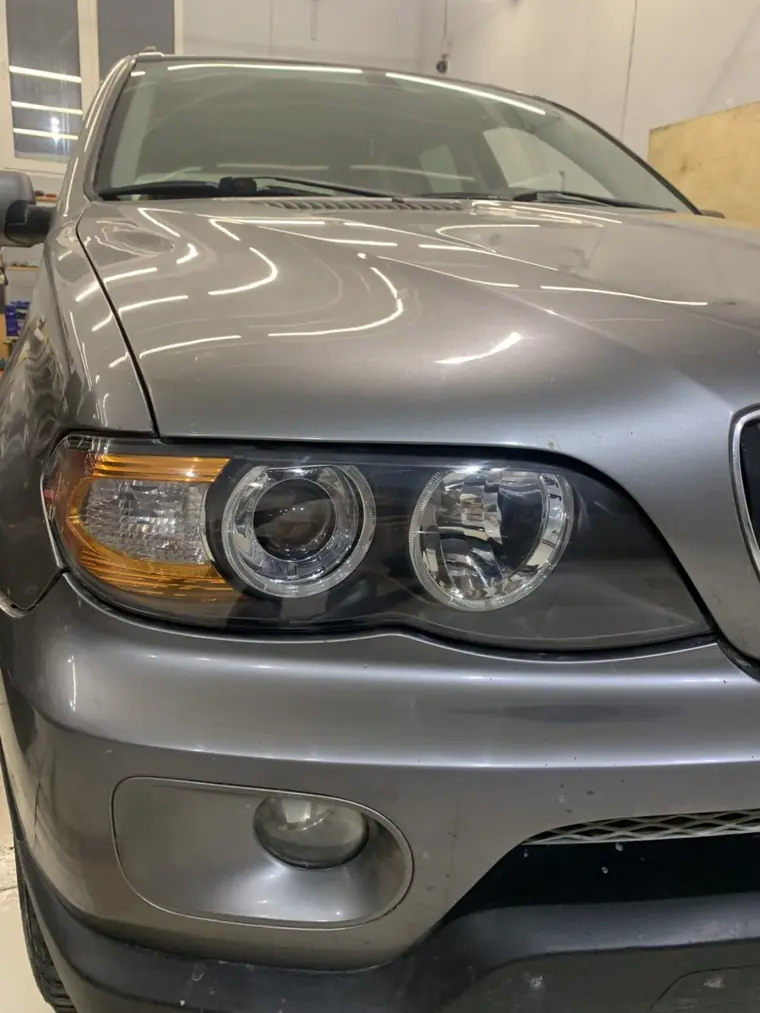 BMW X5 — линзы после установки